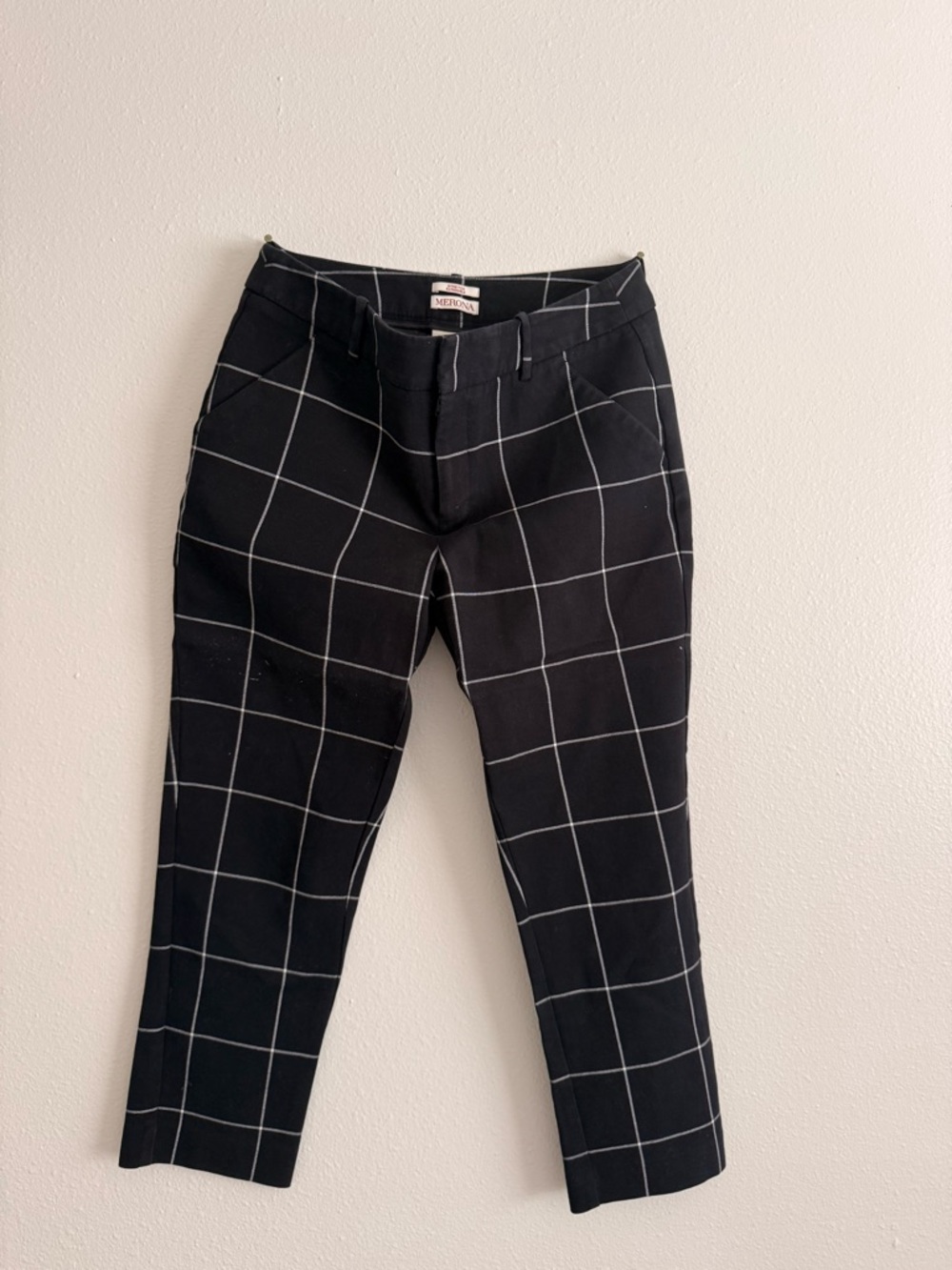 Merona Black Windowpane Chinos